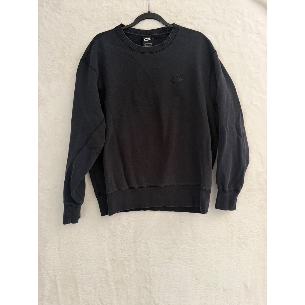 Nike Sportswear Club Fleece Crewneck Sweatshirt Black DA0021-010 Mens Large